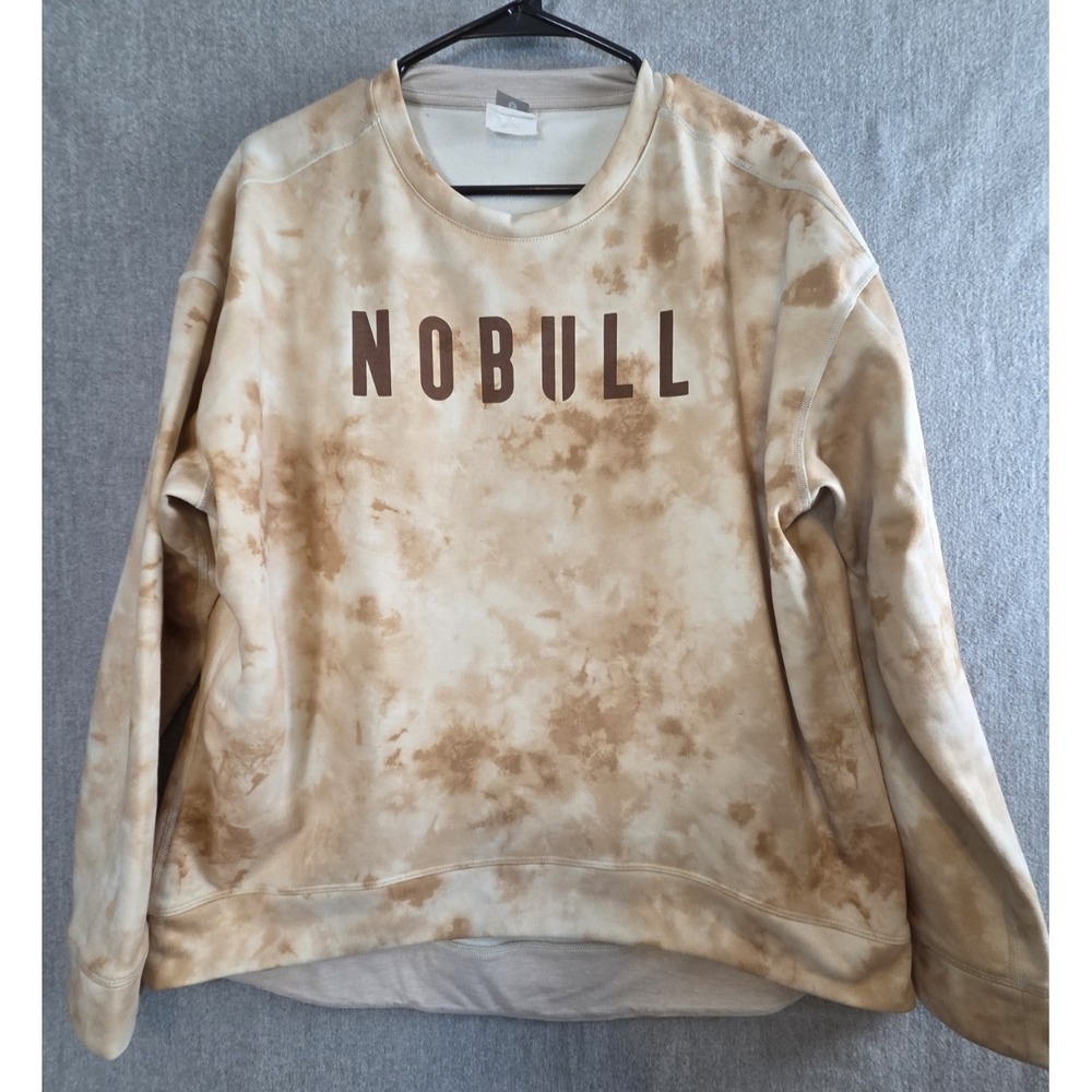 Nobull Sweatshirt L Tie Dye Crewneck Training Fleece Athletic Relaxed Comfort